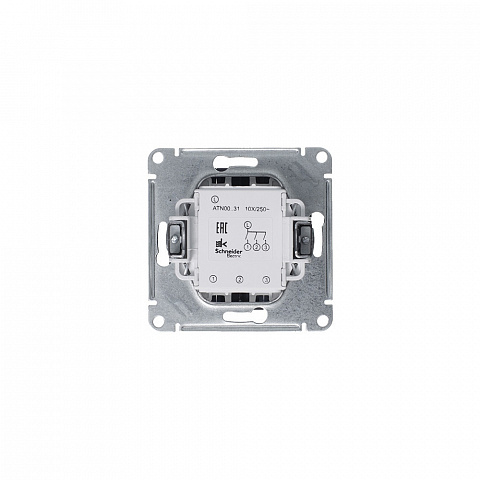 Systeme Electric AtlasDesign Грифель Выключатель 3-клавишный сх.1+1+1, 10АХ, механизм