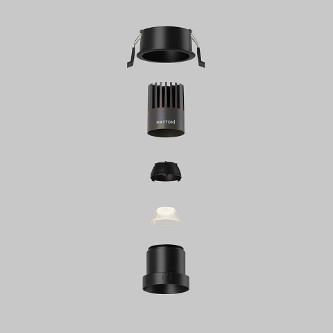 Встраиваемый светильник Maytoni DL116-10W-3K-B