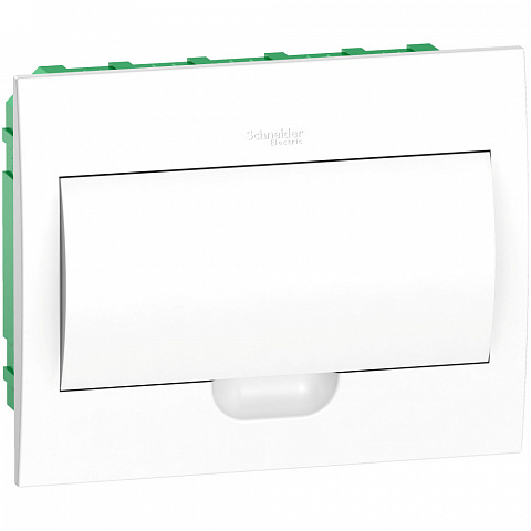 Systeme Electric EASY 9 Корпус встраиваемый с белой дверью 1ряд/12мод, IP40, IK07, 63А, 2 клеммы