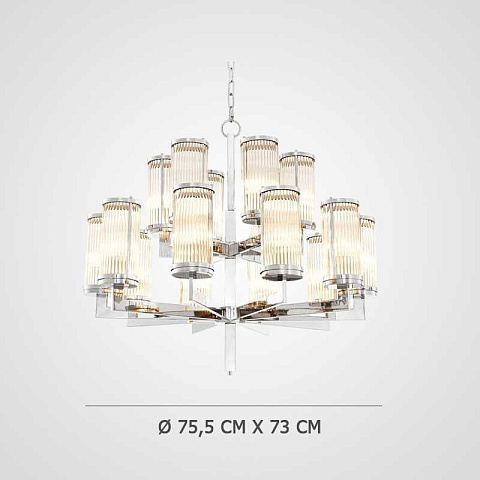 Подвесная люстра Imperium Loft Сilindery Silver D75 306856-23