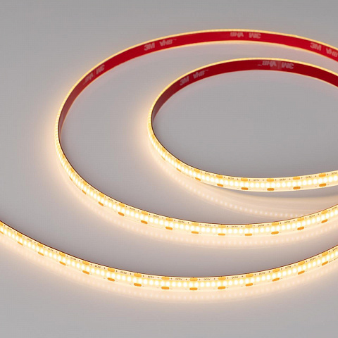 Светодиодная лента герметичная Arlight 5W/m 360LED/m CSPSMD теплый белый 5M COB-SE-X360-8mm 5V 041710