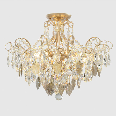 Накладная люстра Crystal Lux ESMIRALDA PL6 GOLD