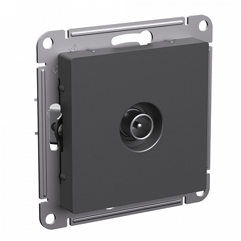 Systeme Electric AtlasDesign Базальт Розетка TV проходная 4DB, механизм