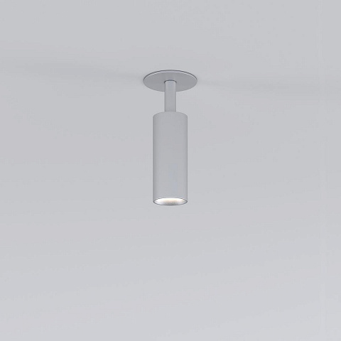 Встраиваемый светодиодный спот Elektrostandard Diffe 25039/Led серебряный a058219
