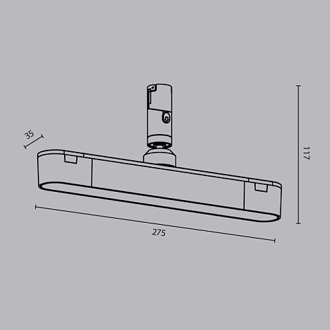 Светильник на шине Maytoni TR202-1-10W3K-B
