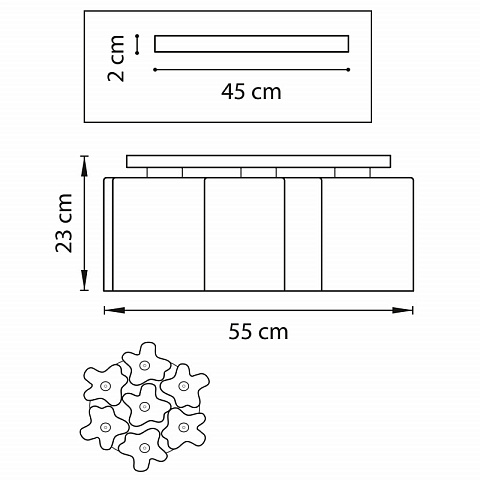 Накладная люстра Lightstar 802070