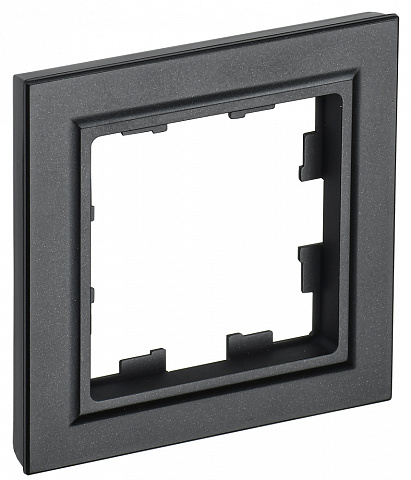 IEK BRITE BASE Черный Рамка 1-м РУ-1-БрЧ