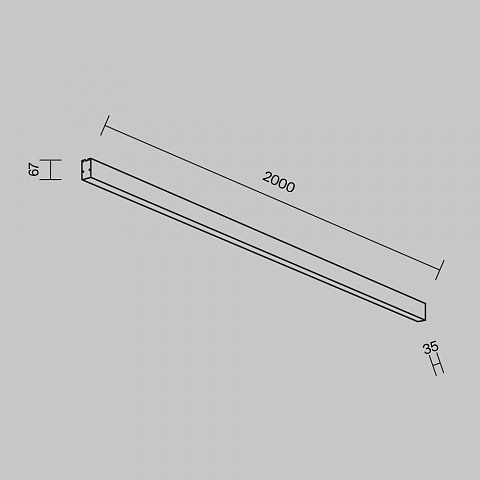 Линейный светильник Maytoni Technical LL311048