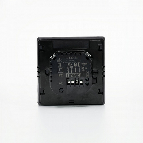 Systeme Electric ArtGallery Черный Термостат программируемый с Wi-Fi для электрического теплого пола, 16 А, моноблочный