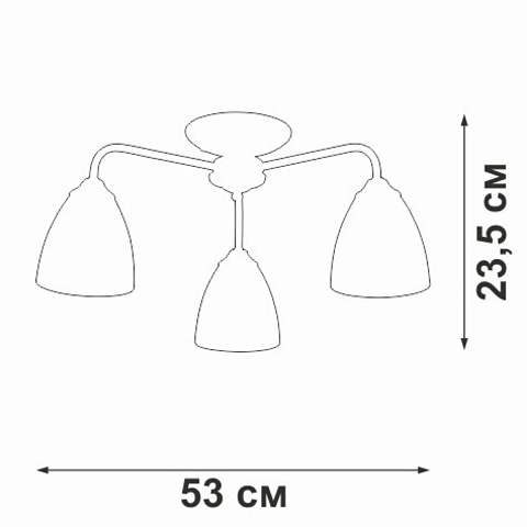Накладная люстра Vitaluce V3946-1/3PL