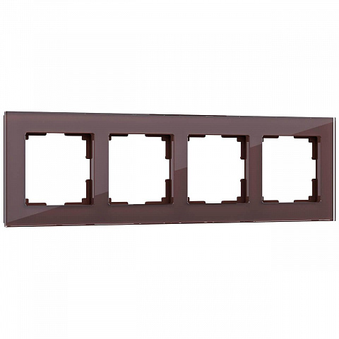 Рамка на 4 поста Werkel Favorit мокко W0041118 4690389160059