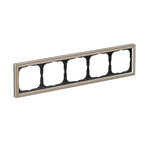 Systeme Electric ArtGallery Pure Органическое стекло Шампань Рамка 5-ая