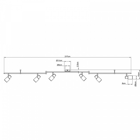 Спот ARTE Lamp A4510PL-6SS