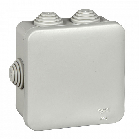 Systeme Electric Коробка распределительная открытой установки 85X85X40, IP55, 6 сальников DIY