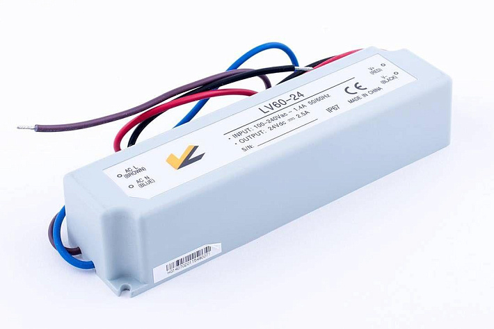 Блок питания SWG 24V 60W IP67 2,5A LV-60-24 000357