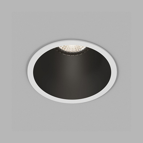 DK3026-WB Встраиваемый светильник, IP 20, 10 Вт, GU5.3, LED, белый/черный, пластик