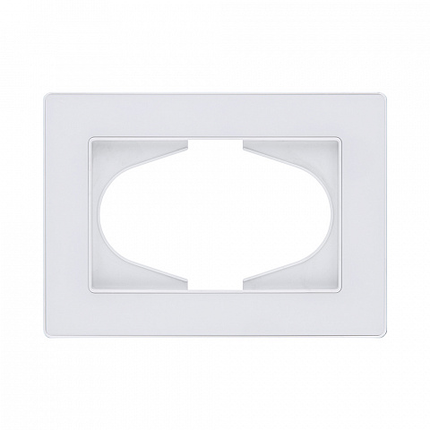 Рамка для двойной розетки, белый Kollinger Eleganz Acryl EA120WH