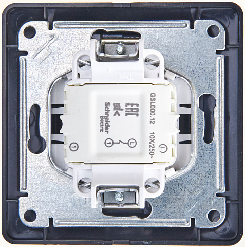 Systeme Electric Glossa Шоколад Выключатель 1-клавишный, сх.1, 10АХ (в сборе)