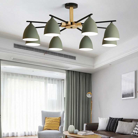 Потолочная люстра Imperium Loft Noa 8 Olive 183464-26