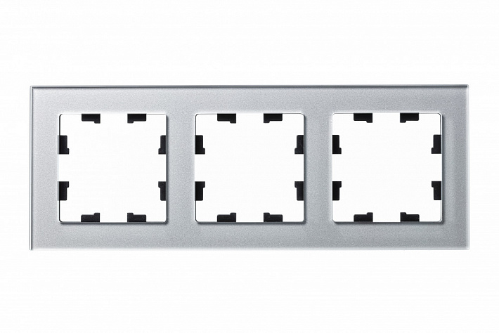Systeme Electric AtlasDesign Nature Стекло алюминий Рамка 3-ая