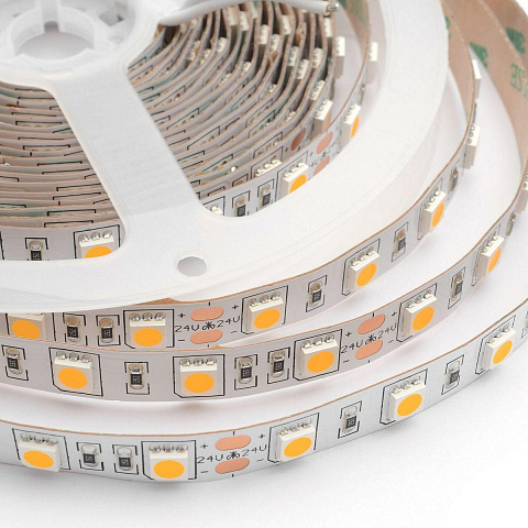 Светодиодная лента Apeyron 14,4W/m 60LED/m 5050SMD теплый белый 5M 00-308