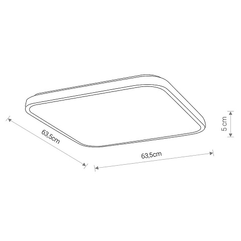 Потолочный cветильник Nowodvorski Agnes Square Led Pro White 10993