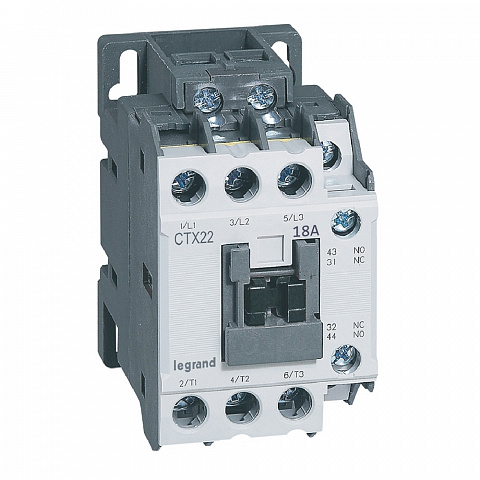 Legrand CTX3 Контактор 22 3P 18A 1но1нз ~24В