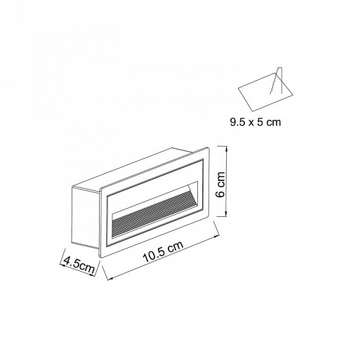 Светильник для ступеней ARTE Lamp A7223IN-1BK