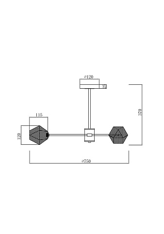 Люстра на штанге Freya FR5328CL-06B