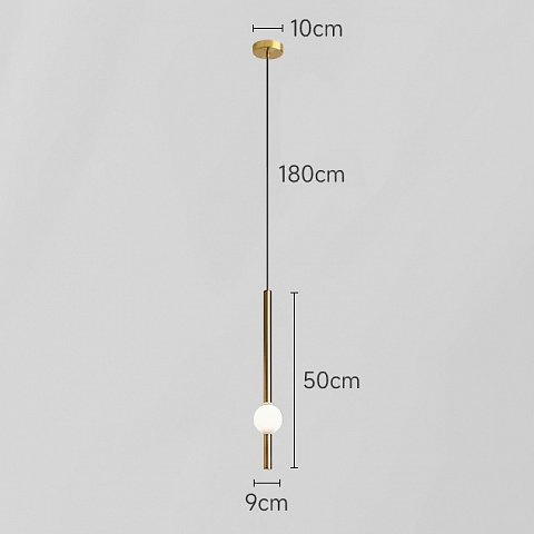 Подвесной светильник Imperium Loft Wand Vrt A H50 Brass 345103-23