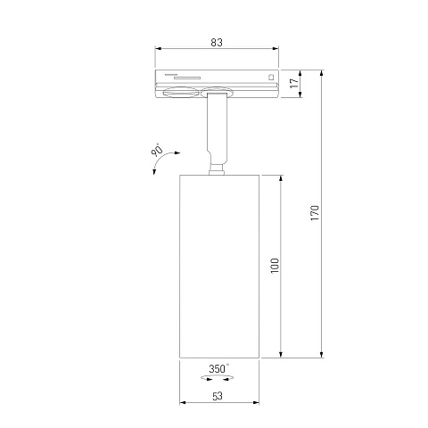 Трековый светильник GU10 чёрный Elektrostandard 85900/01_ система Однофазная a072218