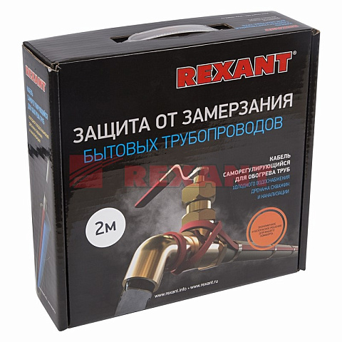 Греющий саморегулирующийся кабель (комплект в трубу) 10HTM2-CT ( 4м/40Вт) Rexant