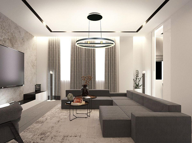 Подвесной светодиодный светильник Natali Kovaltseva Smart Нимбы High-Tech Led Lamps 82048