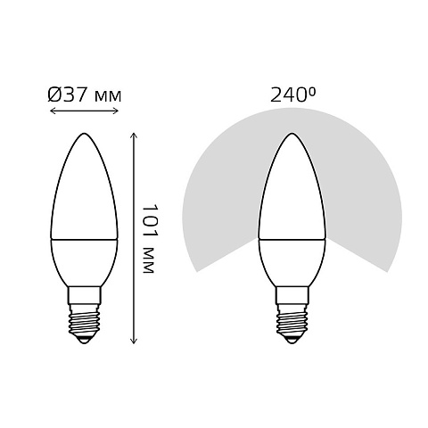 Светодиодная лампа Gauss 103101207-S