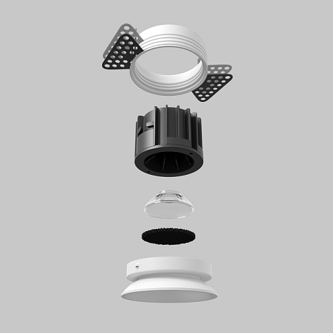 Встраиваемый светильник Maytoni DL058-12W2.7K-TRS-W