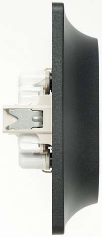 Systeme Electric Glossa Антрацит Розетка 2-ая с/з, 16А (в сборе)