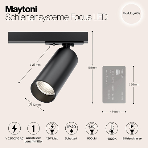 Светильник на шине Maytoni TR021-1-12B4K