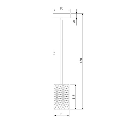 Подвесной светодиодный светильник Eurosvet Bonaldo 50247/1 Led золото