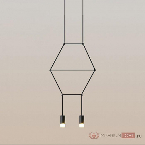 Подвесной светильник Imperium Loft Via Wireflow Polyhedral 2 Lineal Pendant Light 152907-22