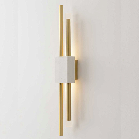 Бра Crystal Lux CARTA AP6W LED WHITE/BRASS
