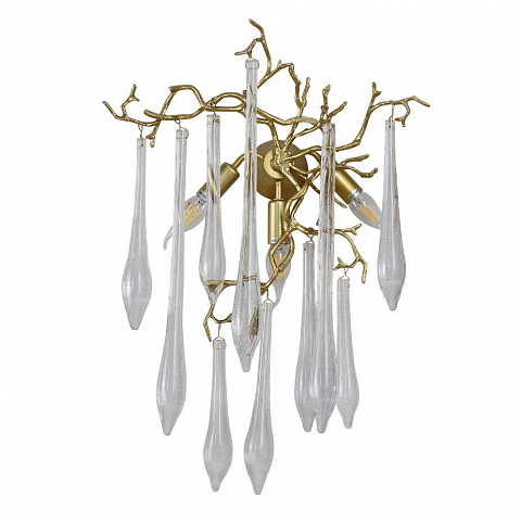 Бра Crystal Lux REINA AP3 GOLD PEARL