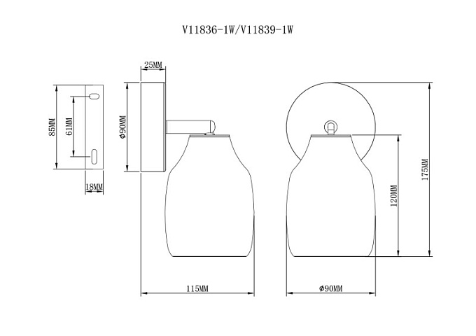 Спот Moderli V11836-1W