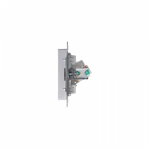 Systeme Electric AtlasDesign Алюминий Розетка компьютерная RJ45, механизм