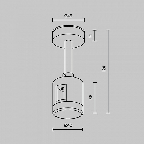 Стойка Maytoni TRA156C-IPC1-PT