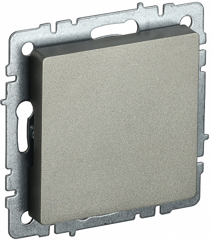IEK BRITE BASE Шампань Заглушка c суппортом МЗ10-БрШ