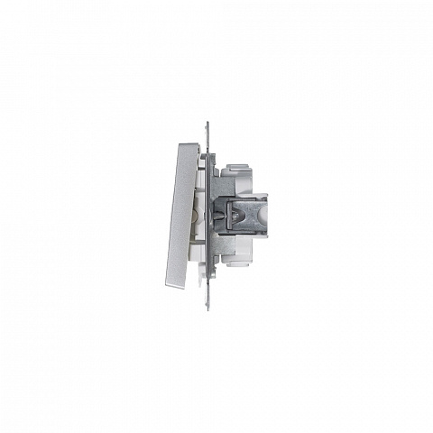 Systeme Electric AtlasDesign Алюминий Выключатель 3-клавишный сх.1+1+1, 10АХ, механизм