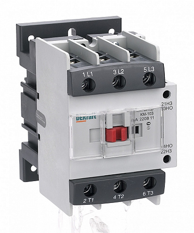 Dekraft Контактор 95А 220В АС3 1НО+1НЗ КМ-103