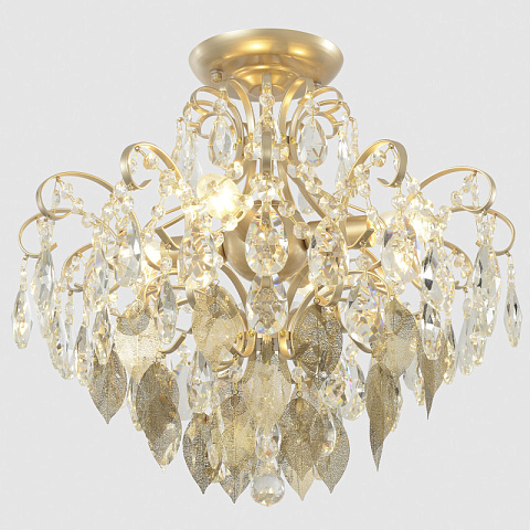 Накладная люстра Crystal Lux ESMIRALDA PL4 GOLD