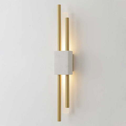Бра Crystal Lux CARTA AP6W LED WHITE/BRASS