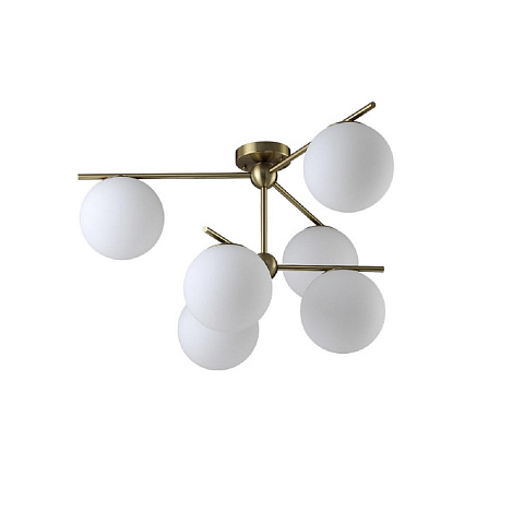 Люстра на штанге Crystal Lux FELIZ SP-PL6 BRONZE/WHITE